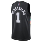 Maillot NBA San Antonio Spurs Victor Wembanyama Nike 2025-26 City Edition Noir Swingman - Homme